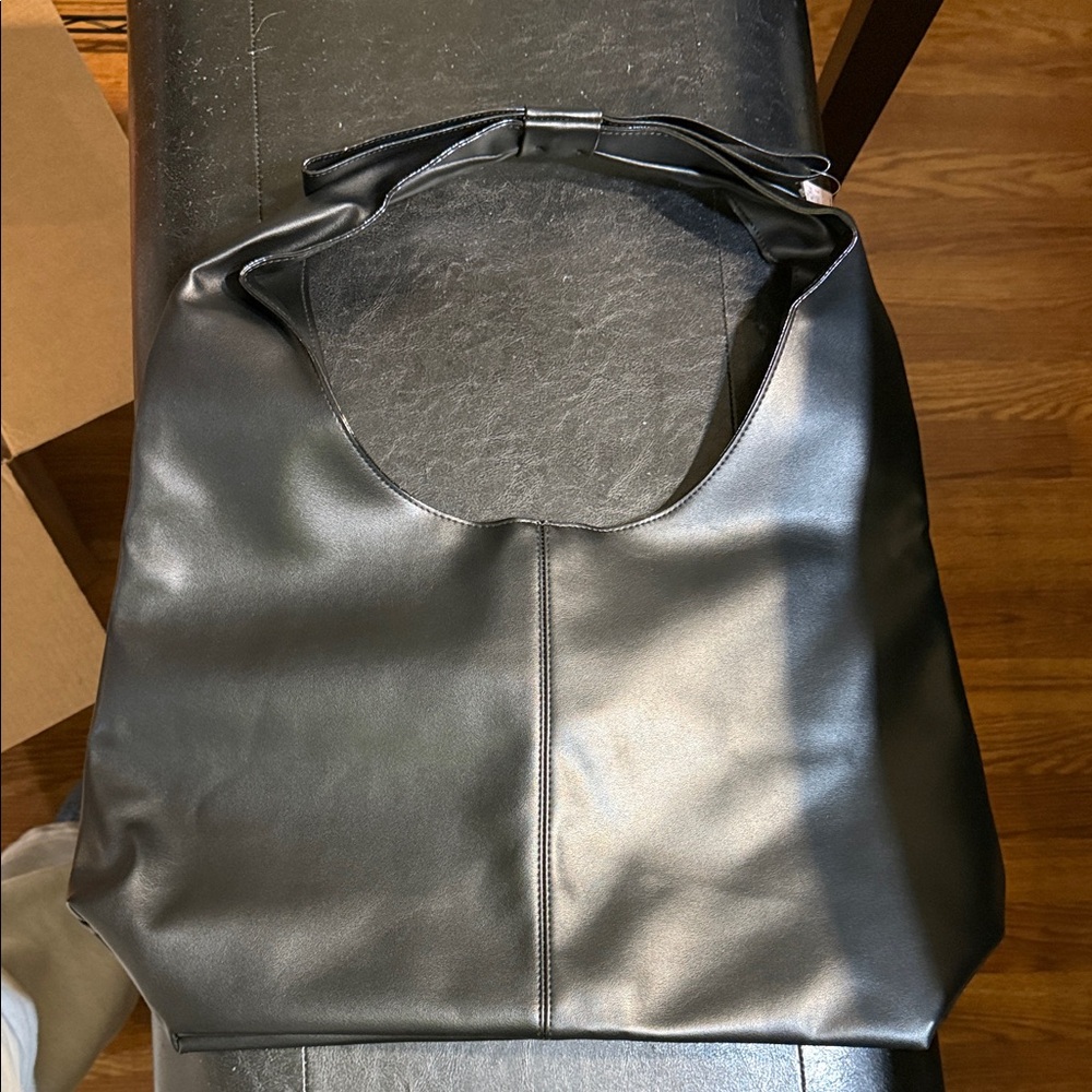Sleek Black Tote Bag